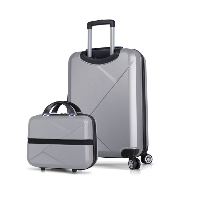 Zoozie Bags Juego de Maletas de 2 Piezas Gris
